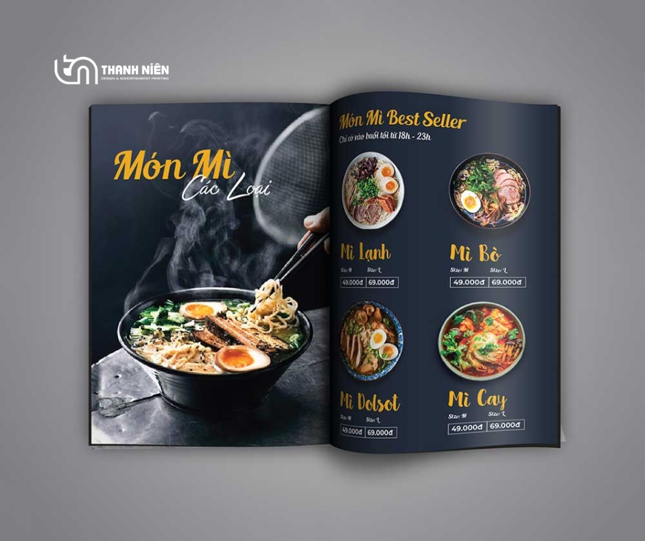 in menu tại Quảng Ngãi 